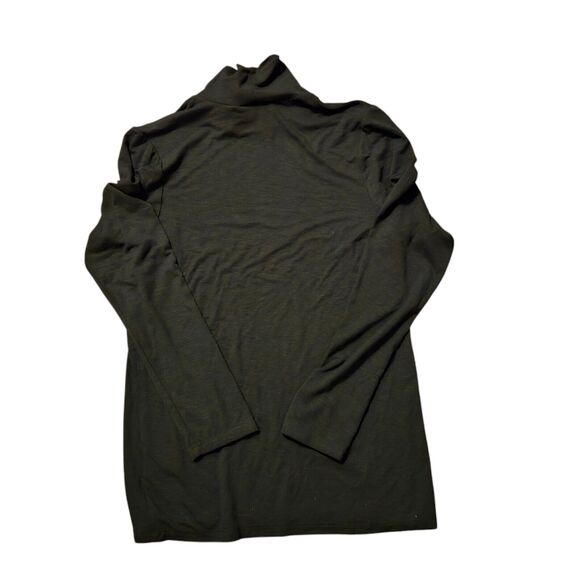 Anthropologie Dolan Left Coast Large Black Mock Neck Stretch Top Quiet L… - Picture 2 of 7